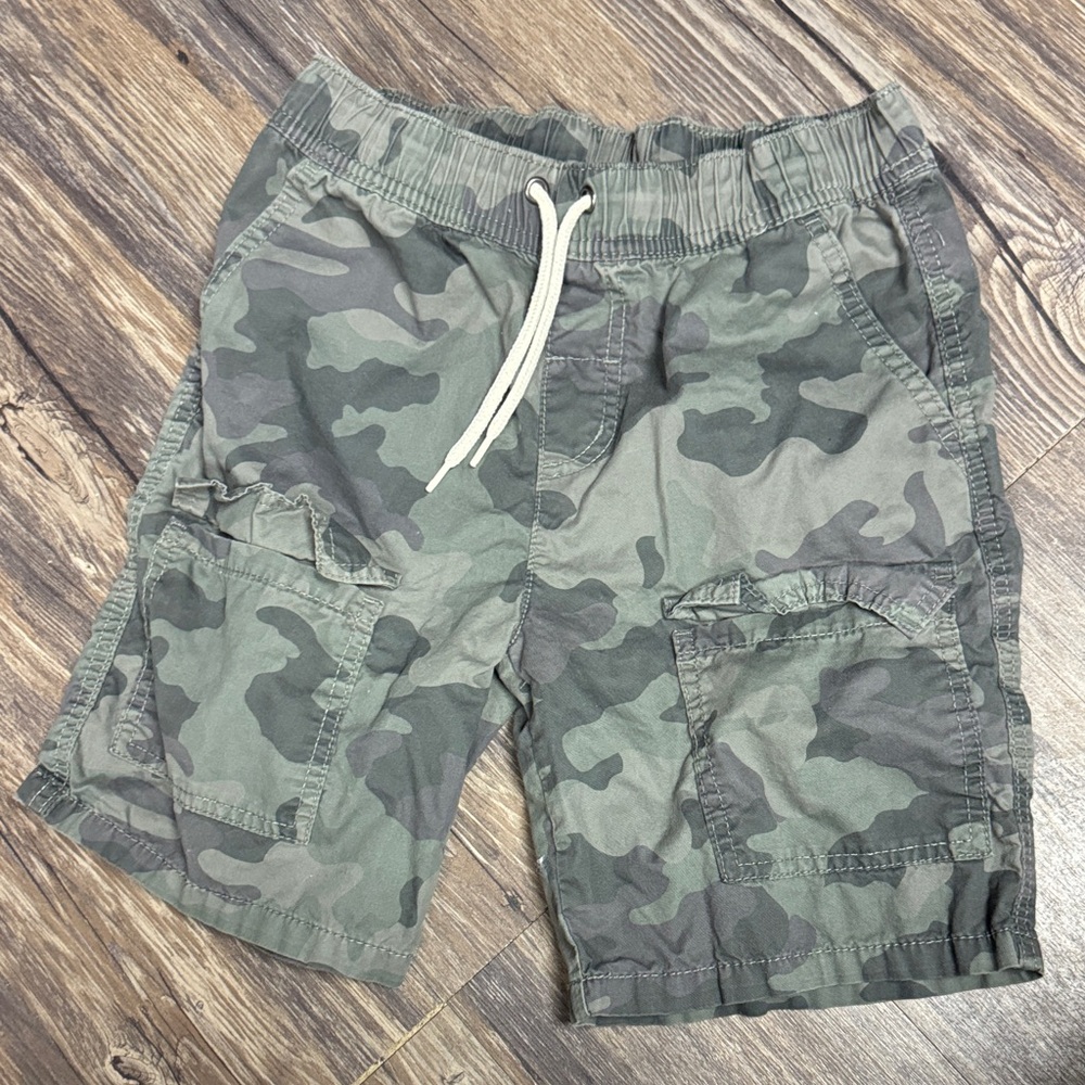 Cat & Jack Green Camo Cargo Shorts
